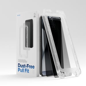 플레스 원터치 먼지제거 자동부착 시크릿 강화유리 (사생활보호) 갤럭시S25 울트라, 2매입