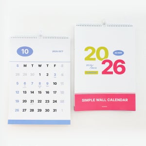 모모팝 2026년 달력 심플 탁상 벽걸이 월 캘린더(A3), 1개
