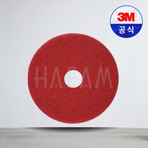 3M 플로어패드 5100 적색 레드 (5개입) 세정 작업 왁스때제거