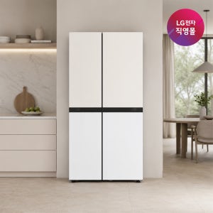 [LG전자 직영] LG 디오스 AI 오브제컬렉션 냉장고 832L 네이처 베이지+에센스 화이트(S836MEQ032)