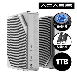 아카시스 EC3901 외장SSD 1TB USB4 40Gbps NVME RAID 인클로저 마이크론 SSD 탑재