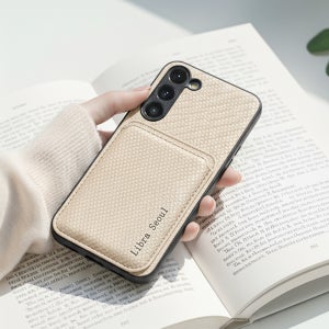 [오늘출발] 리브라 갤럭시 방수 맥세이프 카드 지갑 카드지갑 케이스 아이보리, 갤럭시S21 FE