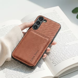 [오늘출발] 리브라 갤럭시 방수 맥세이프 카드 지갑 카드지갑 케이스 브라운, 갤럭시S21 FE