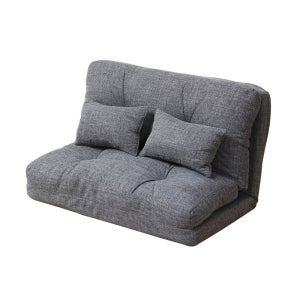 각도 그레이 소파베드 90cm 조절 좌식 2인용