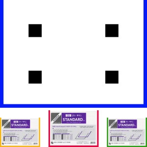 산다케이스A4양면자석부착 청색 가로(민)양면테이프 세로(군)투명 문서 오픈 창문 210-297mm