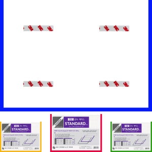 산다케이스A4양면테이프부착 청색 가로(민)양면자석 세로(군)투명 문서 오픈 창문 210-297mm