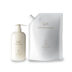 L&N 비아르 주방세제 본품 600ml+리필 1000ml 총 1.6L 대용량