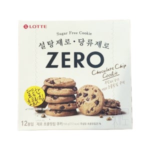 롯데 제로 초콜릿칩 쿠키 168g