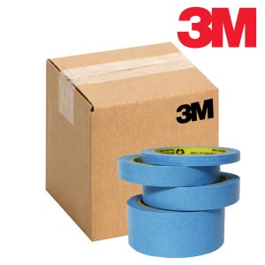 박스판매 3M 마스킹테이프 2899 와시 블루 종이 내열 박스출고 15mm x 40m, 80개