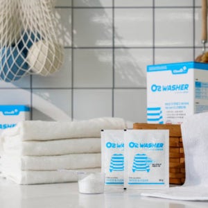 [클렌오] 오투와셔 복합소다표백제 16파우치 X 30g + 뉴질랜드산 8cm 양모볼 4개