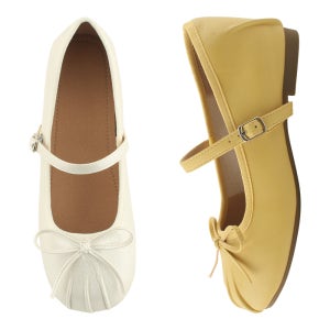 키높이 속굽 발레리나 메리제인 리본 플랫슈즈