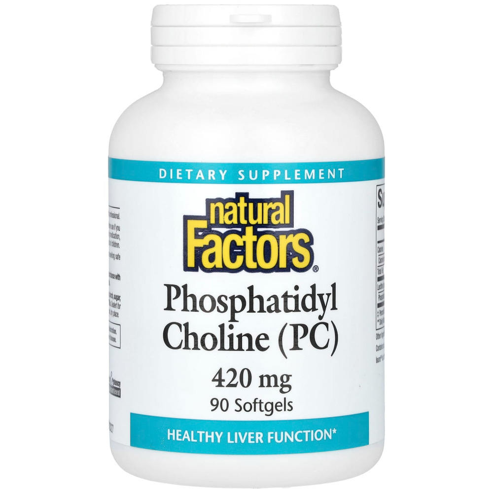 내츄럴팩터스 포스파티딜콜린 <b>Phosphatidylcholine</b> 420mg 90정