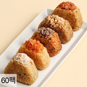 다신샵 국내산 현미 주먹밥 햄김치 외 15종 30+30팩 / 저당 현미밥 볶음밥