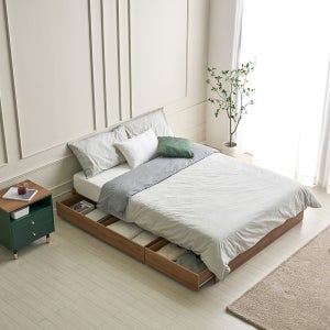 아레다 모드 무헤드 수납 서랍 침대 프레임 SS 슈퍼싱글