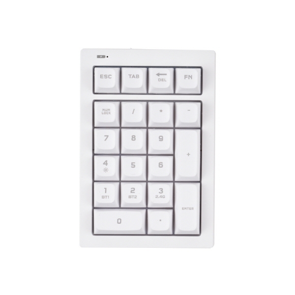 지클릭커 OFFICEPRO 사일런스M NK21 무선 숫자 키패드 (White)