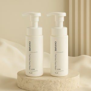 [공식몰] 치후레 포밍 페이스 워시, 저자극, 약산성, 일본클렌징폼 180ml, 2개