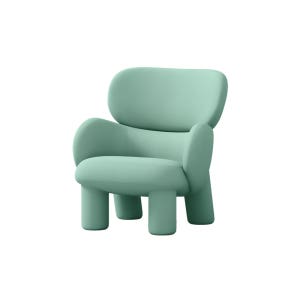 알로소 엘머 패브릭 소파 스툴미포함, 릴레이트/민트 밤, 1인용