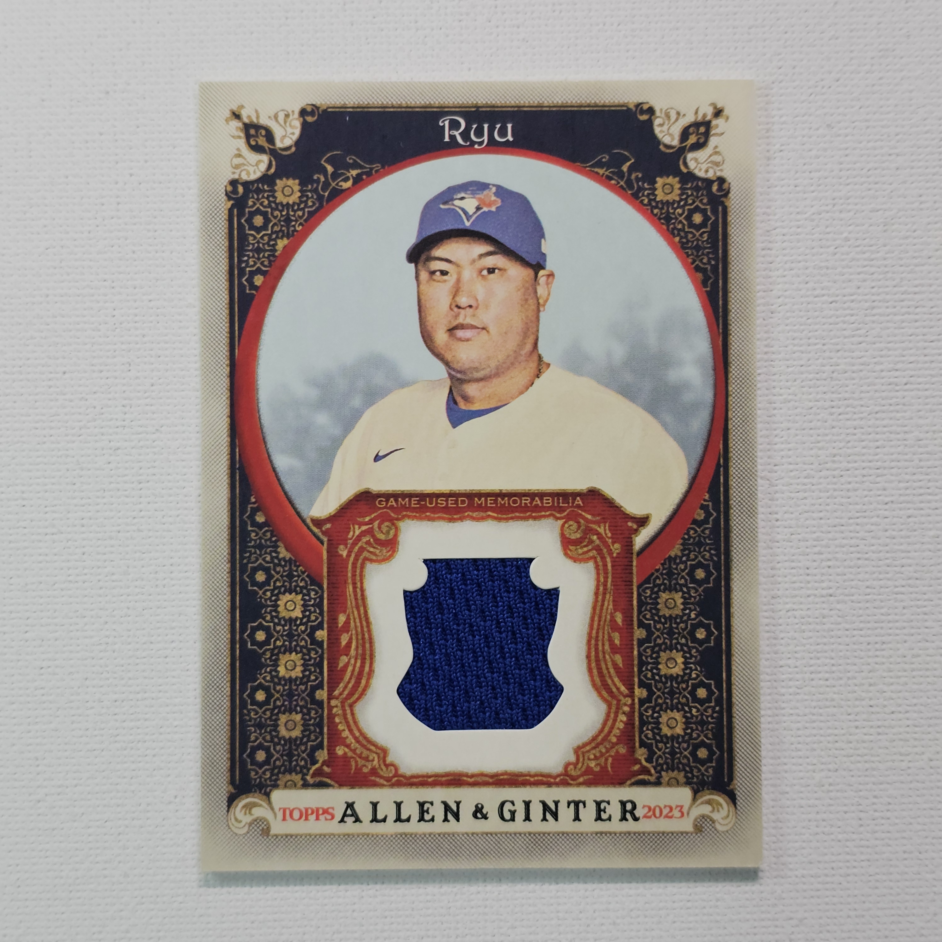2023 Topps Allen & Ginter Relics B Hyun-Jin Ryu 류현진 실착 렐릭 야구카드 / MLB-141