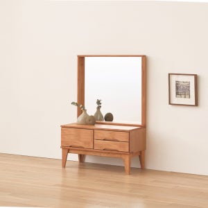 가구와보물섬 고무나무원목 800 B 좌식 화장대