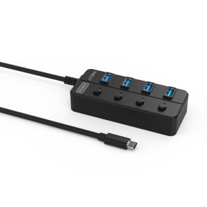 USB3.0 Type-C 4포트 USB 무전원 허브 NEXT-715TC