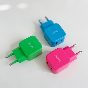 N배송 비비드 컬러 USB A C타입 25W 듀얼 초고속 충전기 PD PPS