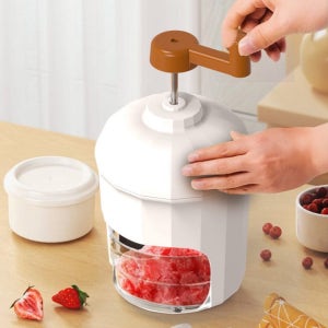 수동 빙수기 가정용 살얼음 제빙기 얼음틀 용기포함 스텐 칼날 셀프 빙수 만들기 팥빙수 기계