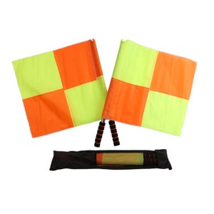 축구 심판기 깃발 2개 파우치 1개포함 미끄럼방지 축구 경기 시합 심판 용품 부심기 선심기