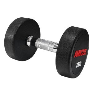 아미쿠스 고무 아령 헬스장 덤벨 20kg