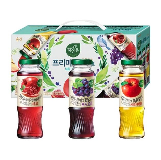 웅진 자연은 과일주스 음료수 선물세트 180ml x 12병 x 3세트 추석 방문 손님접대