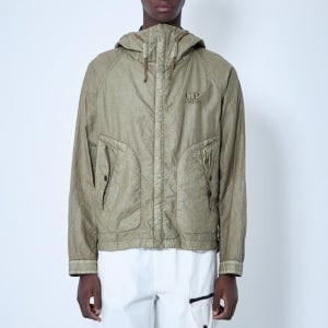 씨피 컴퍼니 Lino Wax 리노 왁스 고글 후드 자켓 카키베이지 18CMOW202A006284G305