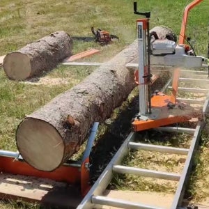 제재기 가이드 고정 랙 통나무 체인톱 거치대 벌목 선반 폭 40cm 레일2.9m