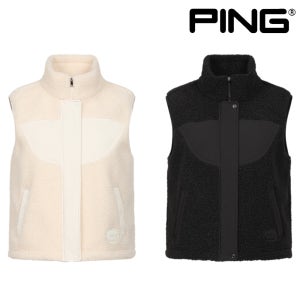 핑 골프웨어 여성 골프 조끼 집업 플리스 부클 점퍼 베스트 PING 어패럴 E3JV381