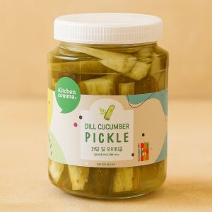 키친콤마 설탕없는 저당 딜 오이 피클 샐러드