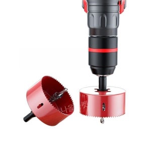 원형 목공용 홀쏘 에어컨 드릴 205mm 목재 구멍 210mm 16mm3개 28mm 80mm