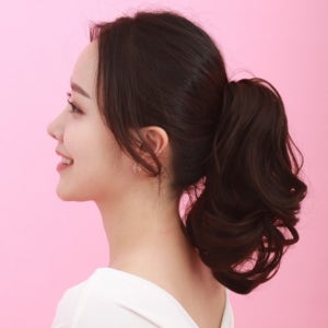 포니테일 숏세팅 웨이브 집게핀 가발 헤어스타일 패션 액세서리