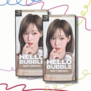 1+1 미쟝센 뉴헬로버블 염색약 100g, 8MB 매트브라운, 1개