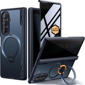갤럭시Z Fold7 케이스 프라이버시 스크린 링스탠드 Magsafe 충격방지 슬림 풀커버