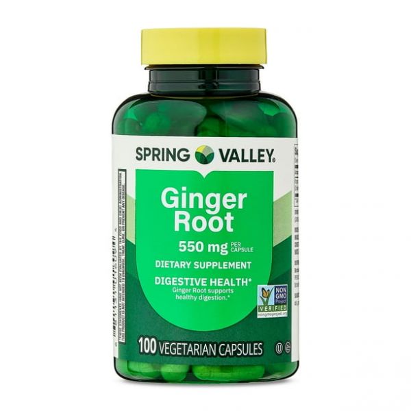 <b>스프링 밸리</b> 생강 진저 뿌리 캡슐 550mg 100개