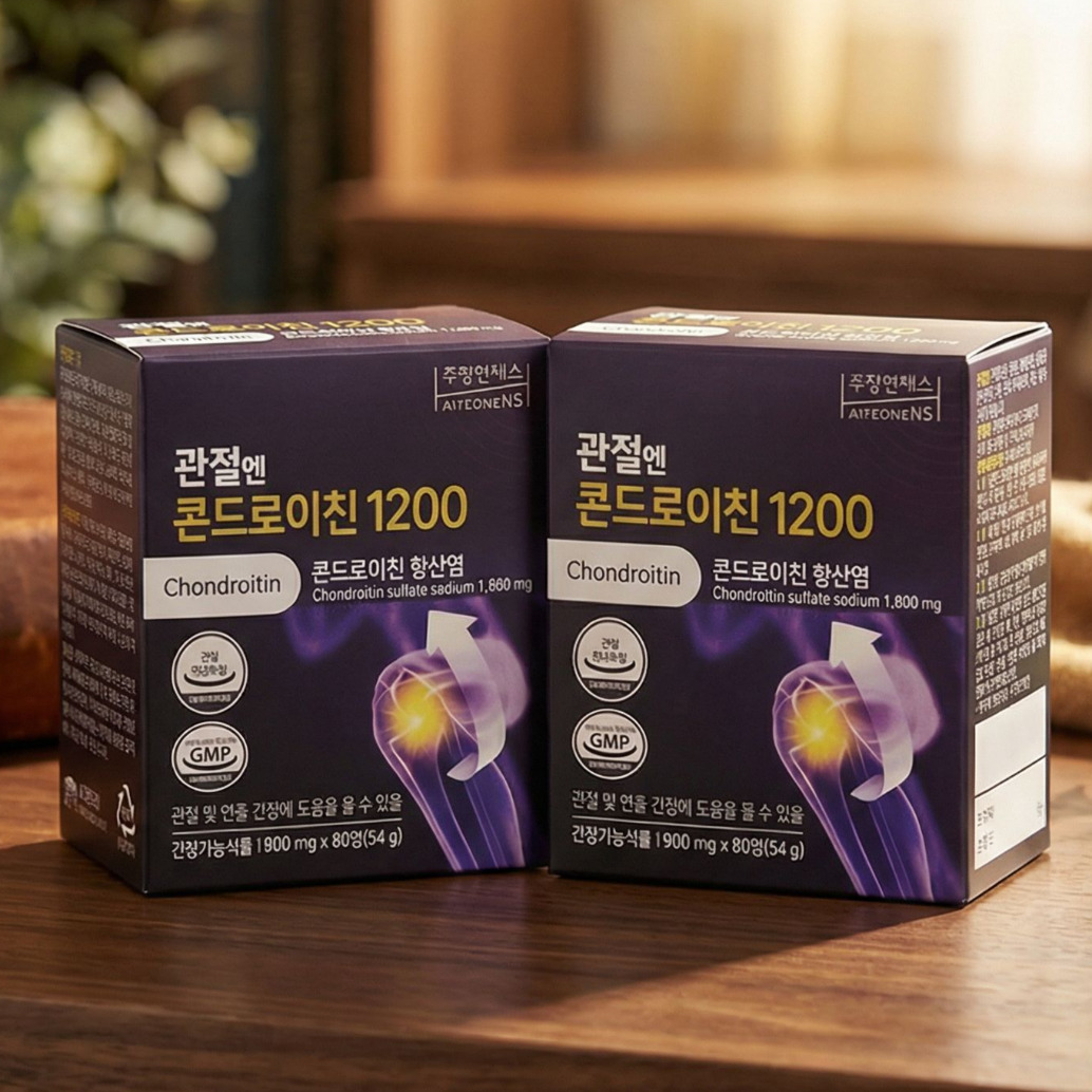 관절엔 콘드로이친1200 소연골 지성 콘도로이친 소유래 콘트로이친 1200mg 120정