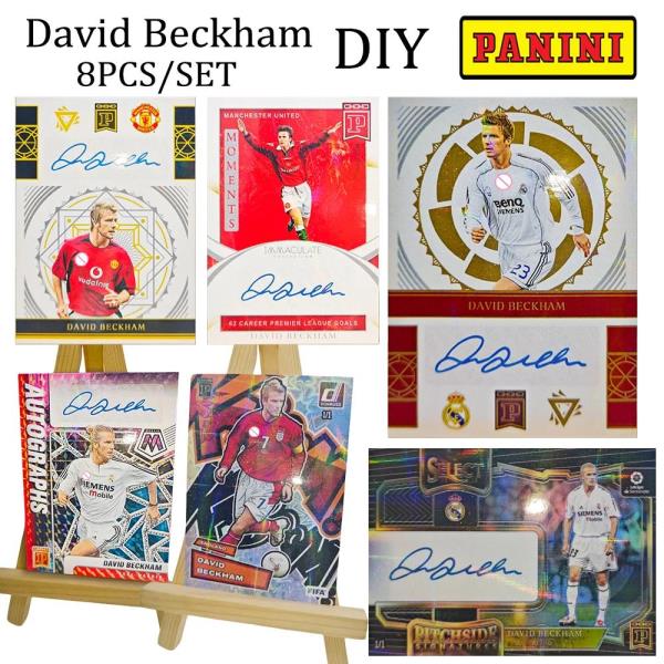 Panini 홈 메이드 소장 카드 DIY 데이비드 베컴 크로스 레이저 플래시 굴절 소년 축구 휴일