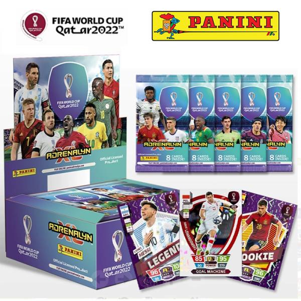 Panini 월드컵 카타르 2022 Adrenalyn XL 풋볼 슈퍼스타 메시 네이마르 엠바페 크리스티아누 호날두 게임 컬렉션 카드