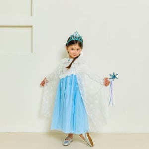 미니레시피 26년 얼음 여왕 드레스 블루 공주 여아 드레스 생일 할로윈 파티 어린이날