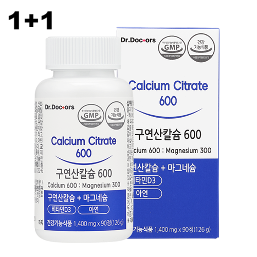 <b>닥터닥터스</b> 구연산칼슘 90정, 4개