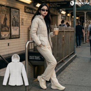 블랙야크 여성패딩 경량패딩 여성 루클라 후디 튜브 다운자켓