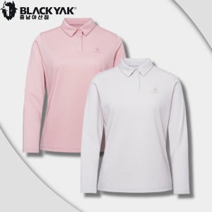 블랙야크 티셔츠 기능성 스포츠 등산티 간절기 가을 데일리 카라티 여성용 베이스 카라 긴팔티