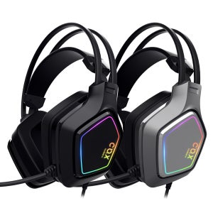 COX SCARLET 가상 7.1채널 RGB 노이즈캔슬링 마이크 진동 초경량 게이밍 헤드셋