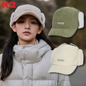 K2 모자 코듀로이 귀마개 보온 고소모 기능성 데일리 아웃도어 남여공용 등산모자