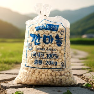 2025년 업소용 대용량 창녕 깐마늘 대 중 소 20kg 국내산 마늘 / 꼭지제거 가능