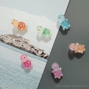 행운의 거북이 magnet (6개 1set) 냉장고 야광 자석 현관문 사무실 집들이 선물