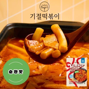 기절떡볶이 밀키트 국물 어묵 즉석 밀떡볶이 순한맛 540g, 3개